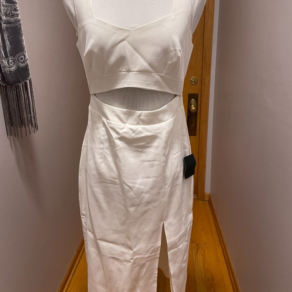 LuLus NWT White Dress with Cut Outs (Item#1111)